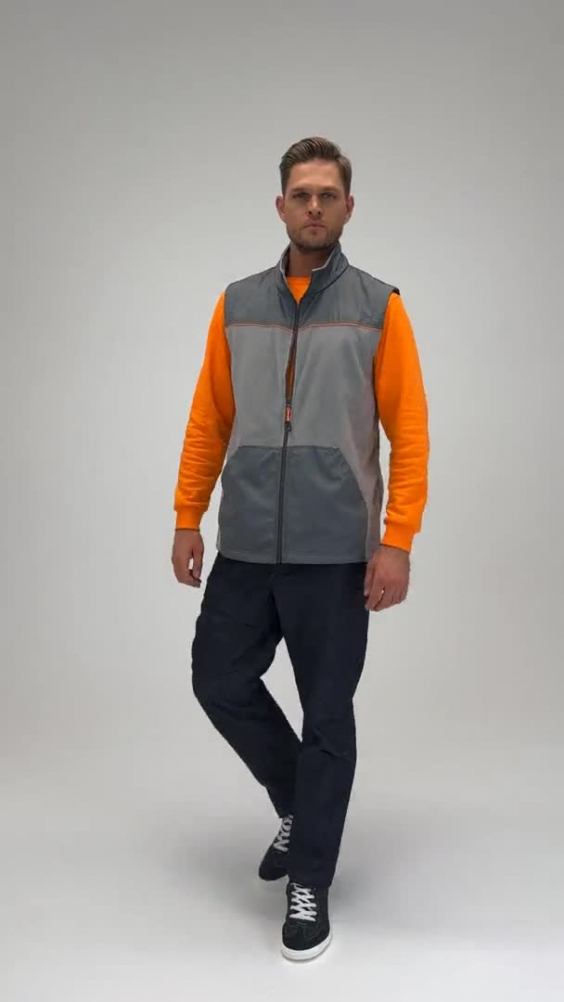 Жилет КОТПРОФИ комбинированный серый